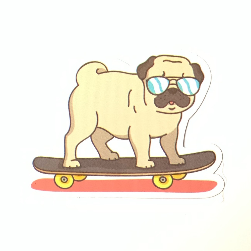 Pug Vinyl Sticker
